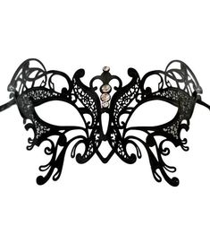 Butterfly Masquerade Mardi Gras Metal Filigree Mask in White or Black Elegant Silver Masks As Gift, Elegant Mardi Gras Masks And Prosthetics, Black Masks For Carnival, Elegant Black Masquerade Mask For Gift, Elegant Black Masquerade Mask As Gift, Black Masks And Prosthetics For Carnival Gift, Black Masks And Prosthetics For Carnival, Venetian Black Masquerade Mask, Elegant Halloween Masks As Gifts