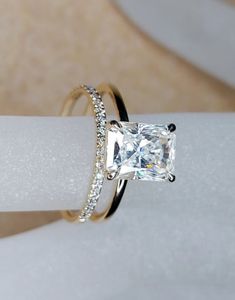 an engagement ring with a princess cut diamond