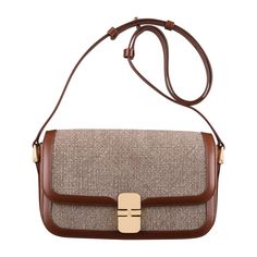 CAD-1 Luxury Flap Shoulder Bag With Leather Trim, Luxury Brown Flap Bag With Leather Trim, Luxury Leather Trim Shoulder Flap Bag, Luxury Square Baguette Bag With Detachable Strap, Elegant Brown Flap Bag With Leather Trim, Brown Formal Baguette Bag, Elegant Rectangular Flap Bag With Leather Trim, Formal Brown Baguette Bag, Beige Baguette Shoulder Bag For Formal Occasions