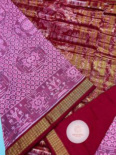 Very light weight half tissue silk saree for her in wedding or any party or fastival. Fabric details :- Sambalpuri pure tissue silk saree Saree length:-  5.5 mtr Blouse :- 0.8mtr Pink Bandhani Print Pre-draped Saree For Festivals, Festival Art Silk Handloom Pre-draped Saree, Red Handloom Tissue Silk Blouse Piece, Pink Anarkali Saree With Bandhani Print, Navratri Tissue Silk Pre-draped Saree For Traditional Ceremonies, Pink Tissue Silk Saree For Festivals, Multicolor Tissue Silk Lehenga For Puja, Red Tissue Silk Dupatta For Puja, Red Tissue Silk Saree For Navratri