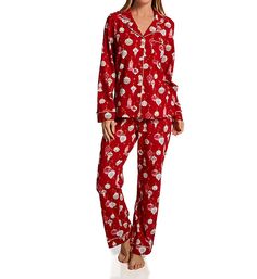 This pajama set is great for the holidays with its Christmas ornament print and shiny golden trim. Set includes button down top with long sleeves and drawstring pants with side pockets. Pajama top has rounded, open notch collar. Front button closure secures with 4 functional buttons. Upper back has matching fabric lining for comfort. Contrast piping trim borders collar, sleeve cuffs, and front button closure. Trim is woven with metallic golden threads for a shimmery appearance. Long sleeves have Festive Holiday Long Sleeve Sleepwear, Festive Long Sleeve Holiday Sleepwear, Festive Holiday Sleepwear, Casual Long Sleeve Christmas Sets, Christmas Bedtime Long Sleeve Sets, Holiday Bedtime Sets With Long Sleeves, Christmas Sleep Sets With Long Sleeves, Christmas Long Sleeve Sleepwear Loungewear, Christmas Long Sleeve Loungewear Sleepwear