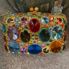 Absolutely Spectacular Crystal Evening Bag. Photos Don’t Do It Justice. In Brand New Condition. Multicolor Rhinestone Evening Bag For Events, Designer Multicolor Clutch For Party, Elegant Multicolor Clutch With Rhinestones, Glamorous Multicolor Bags For Formal Occasions, Elegant Multicolor Clutch For Formal Occasions, Glamorous Multicolor Evening Bag, Elegant Multicolor Evening Bag, Luxury Multicolor Clutch, Luxury Multicolor Rectangular Clutch