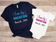 Matching family vacation outfit is the perfect custom way to get into the vacay mode. Customized with name and personalized to stand out, this is a sure winner for the whole travel crew. Get your squad ready for trip, cruise or beach life adventure. It's more than a fashion statement; it's a feeling. This inspirational t-shirt will make you feel positive, comfortable, empowered, and confident. We make sure to print only on high-quality fabric that will not get scratchy or fade. We also choose cl Life Adventure, Family Vacay, Vacay Mode, Couple Tees, Vacation Outfit, Feeling Positive, Month Colors, Customise T Shirt, Life Is An Adventure