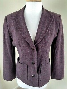 Great shopping ideas for L.L. Bean Womens Burgundy Purple Tweed Wool Blazer Sz 6 Career Preppy Academic , New women's Coats Jackets Casual Fitted Tweed Jacket For Office, Fitted Casual Tweed Jacket For Office, Purple Burgundy, Career Wear, Women's Coats & Jackets, Women's Coats, Wool Blazer, L L Bean, Vest Jacket