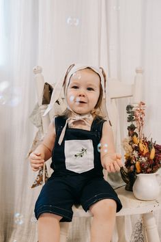 Beautiful bunny bonnets 🐰 Perfect for Easter, photography props, dress ups or everyday cuteness!  Cotton gingham lining. Linen main colour. Available in beige, blue, pink and brown.  Made to order ✨️ Bunny Bonnet, Easter Photography, Toddler Accessories, Baby Bonnets, Newborn Photography Props, Gender Neutral Baby Clothes, Baby Hat, Gender Neutral Baby, Photography Props