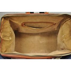 Vintage Crest Brown Leather Doctors Bag Carry on Luggage Suitcase. Circa Mid 20th Century. Measurements: 11" H x 18" W x 10" D Rectangular Coated Canvas Travel Bag For Business Trips, Rectangular Travel Cases With Leather Trim, Classic Rectangular Cases For Overnight Trips, Rectangular Travel Bag With Leather Lining, Rectangular Leather Trim Satchel For Business Trips, Rectangular Satchel With Leather Trim For Business Trips, Rectangular Satchel With Leather Lining For Overnight Trips, Rectangular Luggage With Leather Backing For Overnight Trips, Vintage Brown Travel Bag With Leather Trim