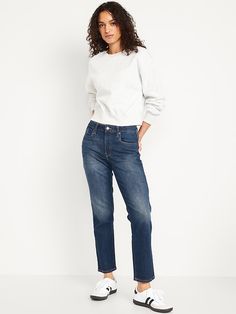 Saw this on Old Navy: Straight Ankle Jeans, Clothes Shopping, Old Navy Jeans, Navy Jeans, Ankle Jeans, Best Sellers, Old Navy, Mid Rise, Shopping Outfit