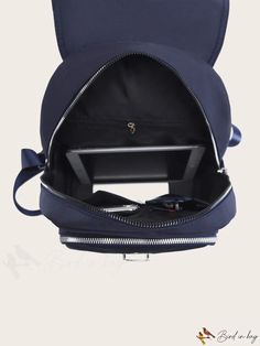 BirdinBag - Sleek Zippered Flap Backpack Satchel-style Backpack With Zipper Pocket For School, Back To School Shoulder Bag With Zipper Closure, Student Bag With Zipper Closure And Softback, Softback Bag With Zipper Closure For Students, School Satchel Backpack With Zipper Closure, Student Satchel Backpack With Zipper Closure, Student Satchel Backpack, School Bag With Zipper Closure And Softback, School Shoulder Bag Backpack