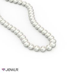 This Hollywood-inspired Freshwater Pearl Necklace is a time-honored design that will never go out of style. Each 6mm pearl is strung individually and knotted for extra security. The necklace is 16" in length with a lobster clasp of sterling silver. Although enchanting on its own, this necklace matches as a perfect set with our Freshwater Pearl Bracelet. Elegant Pearl White Necklace With Spacer Beads, Round Pearl Jewelry With 8mm Beads, Elegant Pearl Necklace With Spacer Beads, Elegant Round Pearl Necklace With Spacer Beads, Classic Pearl White Jewelry With 8mm Beads, Classic Beaded Necklaces For Anniversary, Mens Engagement, Photo Pendant, Freshwater Pearl Bracelet