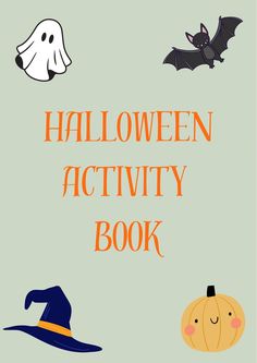 the halloween activity book is open and ready to be used for children's activities