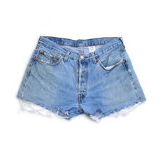 Vintage Levi's cut-off denim shorts in a light blue all-over fade. Already worn-in perfectly with light distressing on the edges of the pockets and front button fly. Baggy and loose fitting for easy days. 100% cotton, waist size 34, 2 3/4" inseam, 11" rise, button fly and made in the Dominican Republic. Details: Vintage Levi's 501 cut-off denim shorts 34" Waist, 2 3/4" Inseam, 11" Rise 100% Cotton Button Fly, 501 red tab Light Blue all-over fade Light distressing on pocket edges and front fly Fo Food Doctor, Summer Shopping List, Light Wash Jean Shorts, High Waisted Jean Shorts, The Dominican Republic, Levi's 501, Leather Motorcycle Jacket, Cute Simple Outfits, Washed Jeans