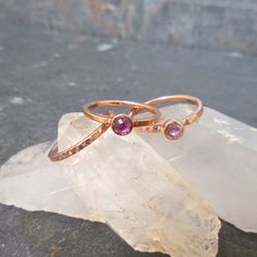 Sapphire Stacking Ring, Magenta, Purple/Pink, 14kt Rose Gold, Rose Cut, Conflict Free, Unique Sapphire, Stacking Ring (cr360) Hammered Rose Gold Stackable Rings As Gift, Rose Gold Stackable Rings With Pink Sapphire For Anniversary, Rose Gold Pink Sapphire Stackable Rings For Anniversary, Anniversary Rose Gold Stackable Rings With Pink Sapphire, Rose Gold Pink Sapphire Stackable Rings As Gift, Rose Gold Stackable Rings With Pink Sapphire As Gift, Pink Sapphire Stackable Jewelry As A Gift, Rose Gold Stackable Rings With Bezel Setting For Gift, Stackable Pink Sapphire Jewelry As A Gift