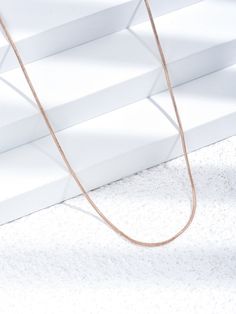 Color: Rose Gold Gender: Women Material: Copper Quantity: 1 piece Style: Fashionable Type: Chain Necklaces IN Length 18.5 This data was obtained from manually measuring the product, it may be off by 1-2 CM. Chain Necklaces, Minimalist Necklace, Rose Gold Necklace, Chains Necklace, 1 Piece, Gold Necklace, Copper, Rose Gold, Necklaces