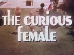 the curious female logo is shown in this old television advertiser's image