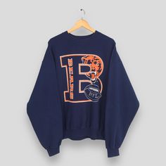 Vintage Chicago Bears NFL Sweatshirt XXLarge Chicago Football Spell Out Crewneck Bears American Football Sweater Chicago Bears Jumper XXL Size On Tag :- Size XXL Manual Measurement :- WIDTH (armpit to armpit) :- 26" inches LENGTH (shoulder to end of garment) :- 26" inches WEIGH :- 0.50 kg Condition :- Good Condition. No holes and no stains. - Colors Might Be Different Due To Lighting. - All items are VINTAGE which show some signs of wear and tear. FEDEX EXPRESS = 3-6 business day arrived Please provide your PHONE/CONTACT NUMBER for SHIPPING/DELIVERY purpose.  VERY IMPORTANT ‼ for safer and easier delivery processes. REF - Z-03022024-3810 Vintage Chicago Bears, Nfl Sweatshirt, Bears Game, Football Sweater, Bears Football, Football Game Outfit, Gameday Outfit, Gaming Clothes, Chicago Bears