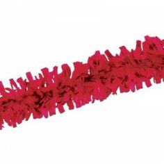 red streamers on white background with clipping path