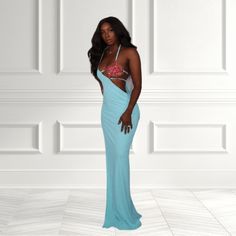 Description Prepare To Dazzle And Enchant With Our Blue Self-Tie And Starfish Details Maxi Dress. It's Not Just A Dress; It's A Symbol Of Captivating Elegance And Individuality. Whether You're Attending A Beach-Themed Event, A Summer Soire, Or Simply Want To Stand Out On A Special Day, This Dress Is The Perfect Choice. Be The Center Of Attention, Embrace The Radiance Of Blue, And Make A Unique Statement With Starfish Details. Shop Now And Embark On A Journey To Unforgettable Fashion And Timeless Blue Fitted Halter Neck Maxi Dress, Fitted Blue Halter Dress For Evening, Light Blue Halter Neck Party Dress, Blue Backless Halter Dress For Evening, Blue Backless Halter Dress For Cocktail, Blue Backless Halter Evening Dress, Blue Halter Backless Evening Dress, Light Blue Fitted Maxi Dress For Date Night, Blue Fitted Halter Dress For Night Out