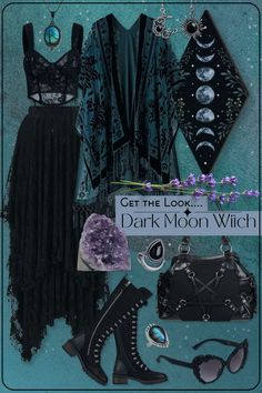 Dark Floral Clothes, Witchy Business Casual, Forest Witch Aesthetic Fashion, Dark 70s Aesthetic, Witchy Fashion Modern Witch, Witch Lookbook, Witch Outfits Aesthetic, Wiccan Outfits, Casual Witch Outfit