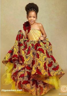 Help your child remember her childhood with this beautiful dress. This is a custom African Girls dress that can be worn for birthdays, photoshoots and other events for babies. Before ordering, please go through the size chart and choose a size for your daughter before checkout. Or you can send her measurement (Chest, Waist, Hip & Dress Length). This is a custom order,it takes 1 week or more during busy sale period to sew and 3-5 business days to ship. If you have any question, please send me a m Ankara Styles For Kids, Beautiful Ankara Styles, Kente Dress, Shweshwe Dresses, African Princess, African Dresses For Kids, Dress African, Girls Pageant Dresses, Birthday Girl Dress