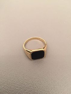 "Signet ring with Black square Onyx Seal Suitable for women and men Onyx size is 12X14 mm Made of 18K gold plated OR sterling silver set with squarq onyx stone Please note in the \"notes to seller\" at checkout. your ring size The product will arrive to you packed in gift box and padded envelope to maintain the product Thank you for your interest. Please check out our other items and be sure to add us to your favorites! https://www.etsy.com/shop/Limajewelry We look forward to the opportunity of Minimalist Black Engraved Promise Ring, Black Rectangular Signet Ring For Anniversary, Black 14k Gold Open Signet Ring, Classic Black Engraved Promise Ring, Black Rectangular Anniversary Ring, Minimalist Black Signet Promise Ring, Black Rectangular Ring Gift, Black Rectangular Rings For Gifts, Black Rectangular Signet Ring For Formal Occasions