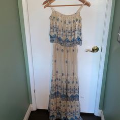 Beautiful Joie Dress Perfect For A Hot Summer Day. I Was Hoping To Use This At A Resort, But Was Too Long For Me (5’2) And Have Had A Hard Time Parting With It As It Has Some Warm And Cool Color Combinations. It Flows Beautifully In The Body As It’s Made Of Silk. Hard To Budge On The Price Cream Maxi Dress For Vacation, Cream Flowy Sundress Maxi Dress, Cream Long Dress For Vacation, Floor-length Beige Dress For Vacation, Cream Sleeveless Maxi Dress For Casual Occasions, Sleeveless Cream Maxi Dress For Casual Wear, Cream Bohemian Maxi Dress For Casual Wear, Beige Long Dress For Casual Wear, Cream Maxi Summer Dress