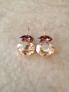 Light Burgundy, Swarovski Crystal Drop Earrings, Bijoux Art Nouveau, Blush Rose, Jewelry Bridesmaid, Jewelry Bridal, Swarovski Crystal Earrings, Cheap Jewelry, Crystal Drop Earrings