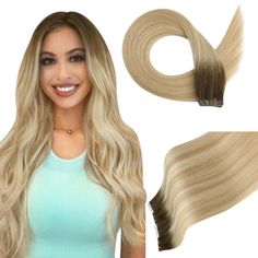 【New Color】Moresoo Virgin Tape In Hair Extensions 100% Brazilian Human Balayage Brown Hair (#2/18/22) Hair Extensions Clips, Balayage Brown Hair, Balayage Brown, Human Hair Pieces, Tape Ins, Balayage Color, Remy Hair Extensions, Full Hair, Color Your Hair