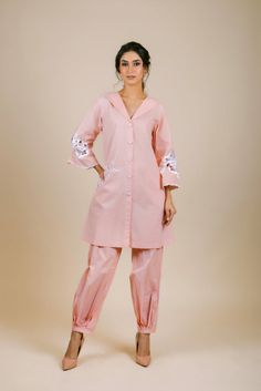 Baby Pink Embroidered Suit Set – INCHING INDIA Shirt Pants Coord Set, Long Co Ord Set, Cutwork Coord Set, Cotton Co Ord Sets Women, Shirt Coord Set, Co Ord Outfits Women, Summer Coords Set Outfit, Coord Sets For Women Formal, Cotton Coord Sets