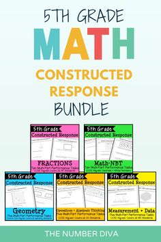 the 5th grade math constructed response bundle