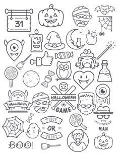 halloween coloring pages for kids to print out and color with the numbers 1 - 10