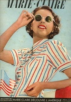 Women's 1940s Sunglasses History with Pictures Idda Van Munster, Marie Claire Magazine, Model Magazine, Women Magazines, Vintage Magazines