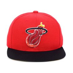 This NBA Mitchell & Ness snapback hat is perfect for Miami Heat fans. Featuring a timeless design, it's made with comfortable adjustable construction for a perfect fit. Show your team spirit with bold Miami Heat colors in a traditional style. 100% polyester Made in China Raised embroidery Snapback enclosure Officially licensed Heat Fan, Nba Miami Heat, Wardrobe Upgrade, Black Snapback, Miami Heat, Classic Games, Mitchell & Ness, Snapback Hat, The Crown