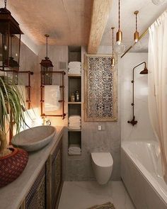 a bathroom with a sink, toilet and bathtub