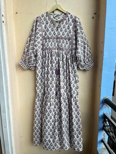 Boho Dress, Plus Size Summer Dress for Women, Bohemian Dress, Maxi Boho Dress, Block Print cotton Dress, Hippie Dress, Floral Fashion Dress Dress Plus Size Summer, Plus Size Summer Dress, Boho Dress Plus Size, Maxi Boho Dress, Summer Dress For Women, Indian Tunic, Plus Size Summer Dresses, Hippie Dress, Printed Cotton Dress