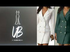 como hacer un vestido tipo blazer/ how to draft a blazer dress pattern - YouTube Jacket Dress Pattern, Blazer Dress Pattern Drafting, Blazer Pattern Drafting, Blazer Dress Pattern, How To Make A Ruffle, Diy Swimwear, Pants Pattern Free, Cut Blazer, Blazer Pattern