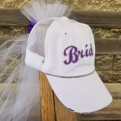 "Bachelorette Bride hat and veil- perfect for bachelorette party/bridal shower! Looking for a bridal shower gift? Look no further this beautiful all white bride veiled baseball cap in brides favorite colors is perfect for your night out or for the at home bridal shower. OTHER BRIDE HAT STYLES AVAILABLE- https://www.etsy.com/shop/CapsbyKari?section_id=16592082&ref=shopsection_leftnav_7 Whether your going out to the club or having bridal shower at home she will love being the center of attenti Adjustable White Mini Hats For Bachelorette Party, White Adjustable Hat For Bachelorette Party, White Wedding Hats, One Size Fits Most, White Wedding Hats One Size Fits Most, White Wedding Hat, One Size Fits Most, White Wedding Hat (one Size Fits Most), Adjustable White Bridal Accessories For Bridal Shower, Bridal Shower At Home, Bride Veil