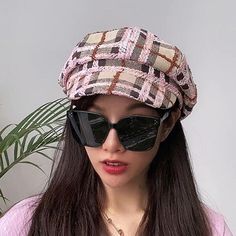 Pink plaid tweed hat. •Adjustable with inner brim strings. •High Quality Hat. •Beautiful colors and so trendy for fall/winter •One size. Tweed Hat, Tan Plaid, Quality Hats, Bag Icon, Trendy Clothes For Women, Pink Plaid, Clothing Line, Pink Brown, Hats For Women