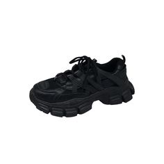 Lasaky - Black Breathable Thick-Soled Sports Shoes with All-Black Mesh, for Casual and Active Wear Gym Sneakers, Elegant Sandals, Shoe Sole, Black Mesh, Sports Shoes, Olivia Mark, Wearing Black, Low Heels, All Black