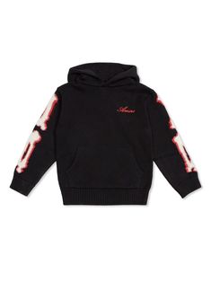 black/red cotton knitted construction embroidered logo at the chest front pouch pocket logo patch at the sleeve Black Sweater With Kangaroo Pocket For Fall, Black Hoodie With Logo Patch For Fall, Black Fall Sweater With Kangaroo Pocket, Black Hooded Hoodie With Logo Patch, Black Hoodie Sweatshirt With Logo Patch, Black Hooded Sweatshirt With Logo Patch, Black Cotton Sweater With Logo Detail, Black Logo Sweater For Streetwear, Black Cotton Hoodie With Logo Patch