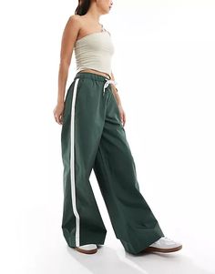 ASOS DESIGN athletic pull on pants in green | ASOS Stretch Green Pants With Drawstring, Green Stretch Pants With Drawstring, Green Wide Leg Drawstring Pants, Green Wide Leg Pants With Drawstring, Green Drawstring Wide Leg Pants, Green Straight Leg Pants With Drawstring, Green Wide Leg Bottoms With Drawstring, Green Sweatpants With Drawstring, Green Wide-leg Bottoms With Drawstring