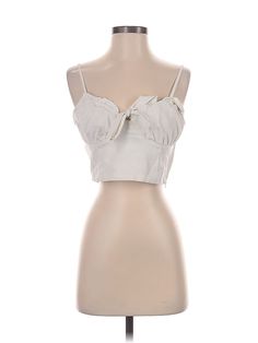 Lottie Moss Sleeveless Blouse Size: Small Tops - used. 75% POLYESTER, 18% RAYON, 7% SPANDEX | Lottie Moss Sleeveless Blouse: Silver Tops - Size Small Lottie Moss, Silver Tops, Small Tops, Sleeveless Blouse, Sleeveless Top, Women Handbags, Womens Tops, Spandex, Handbags