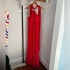 Perfect For A Black Tie Event. Never Worn, Tags Still On Red Floor-length Evening Gown, Red Full Length Evening Dress, Red Long Dress Gown For Formal Occasions, Red Full-length Evening Gown, Red Floor-length Maxi Dress For Formal Events, Red Formal Floor-length Maxi Dress, Formal Red Floor-length Maxi Dress, Red Full Length Formal Gown, Red Formal Maxi Dress