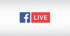 the logo for facebook live is shown here