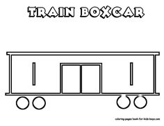 a train box car with the word train boxcar on it