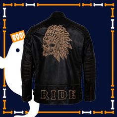 Buy Apache Man Leather Jacket now for Halloween 2020! Brown Leather Punk Outerwear, Brown Punk Leather Jacket For Biker Events, Punk Leather Jacket For Motorcycling, Brown Biker Leather Jacket For Streetwear, Man Leather Jacket, Stylish Leather Jacket, Leather Jacket For Men, Black Motorcycle, Men's Leather Jacket