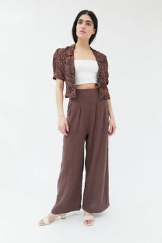 Nuuly | Pants Boho Essentials, Wide Leg Pant, Matching Sets, Women's Intimates, Wide Leg Pants, Casual Pants, Apparel Accessories, Harem Pants, Urban Outfitters