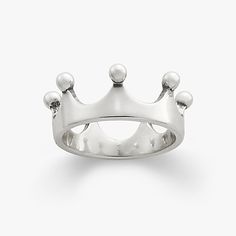 Princess Crown Ring Silver Princess Crown, Princess Crown Ring, James Avery Rings, Crown Ring Princess, James Avery Charms, Crown Aesthetic, James Avery Jewelry, Silver Crown, Crown Ring