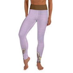 BUNNY on Lavender Women's Leggings with Bunnies at ankles has high waistband is super soft, slimming, stretchy & comfortable.  Perfect leggings for yoga, pilates, gym workouts, running or just hanging out. We have Matching outfits  for Moms & Daughters! SIZES:  Toddler: 2T-7, Girls: 8-20, Womens: XS-XXL.   ️️️️️️️TO SEE OUR FULL LINE: COPY & PASTE ➡️ www.Whimsyfit.com️️️️ FREE SHIPPING STYLE We took original art and put it on activewear and created eye catching patterns.  Our brightly colored, w Gym Workout Women, Activewear Women, Black Cotton Leggings, Galaxy Leggings, Workout Women, Perfect Leggings, Dance Tights, Sports Bra And Leggings, Athleisure Women