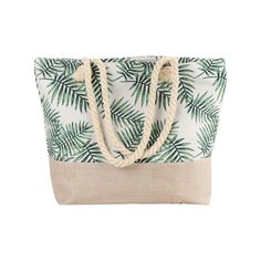 Palms Leaf Tote Bag- White/Green - Xl - Nwt Material: 55% Cotton & 45% Polyester Printed On Both Sides With Jute Bottom Twisted Double Rope Handle Convenient Knot-Out Rope Shoulder Or Hand Handles Zippered Main Compartment Xl Sizing: 19” X 15” X 5” Plain Vinyl Interior W/ Pocket Inside Perfect Large Beach Bag Or Overnight Bag (Still Fits Under The Seat In Aircraft). Nwt In Manufacturers Packaging ++Smoke Free Boutique Black Tote Purse, Large Beach Bag, Vinyl Interior, Large Beach Bags, Color Block Tote, Red Tote Bag, Floral Handbags, Tory Burch Tote, Michael Kors Tote Bags