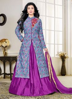 Product Name Cotton purple Lacha Anarkali Suit Product Code SAL-KES-44686-16 SKU 10248 Material Top: Cotton Bottom: Cotton Dupatta:Nazmin Size 40,42,44 Color Purple Work Net, Embroidered, Lace Jari Style Party Designer Occasion Wedding, Party, Festival and Special Occasion Items included 1 Stitched top, 1 Stitched bottom and 1 Duppatta Product Weight 1 lbs Shipping Option Available Ready to Ship Yes Shipping Mode FedEx, UPS, USPS, DHL Shipping Destinations Across USA and Canada (Customs duty may Designer Embroidered Purple Salwar Kameez, Fitted Purple Embroidered Salwar Kameez, Designer Purple Salwar Kameez With Resham Embroidery, Suit With Skirt Indian, Purple Embroidered Floor-length Sets, Fitted Purple Embroidered Sets, Purple Art Silk Kurta With Zari Work, Festive Purple Salwar Kameez With Zari Work, Festive Purple Churidar With Resham Embroidery